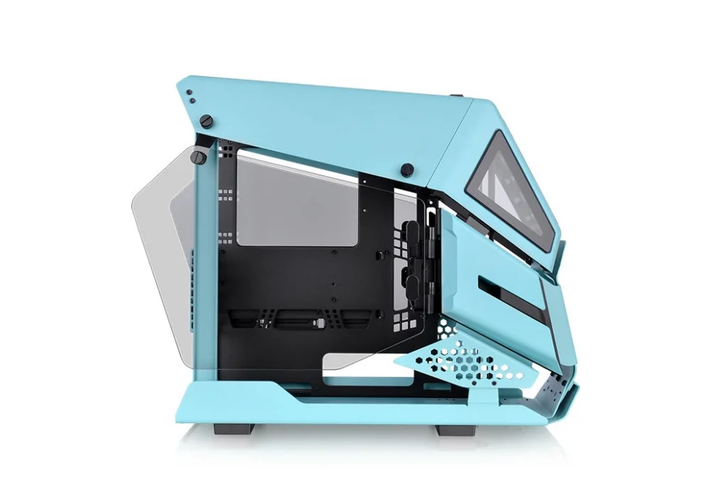 Thermaltake AH T200 Turkuaz Tempered Glass USB 3.1 Micro-ATX Kasa