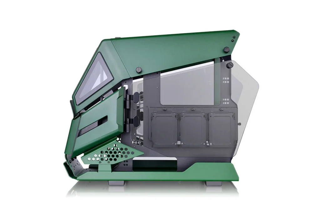 Thermaltake AH T200 Racing Green Tempered Glass USB 3.1 Micro-ATX Kasa