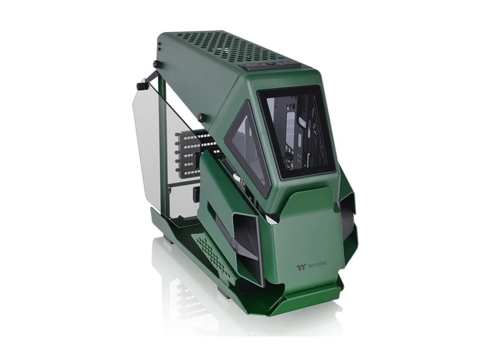 Thermaltake AH T200 Racing Green Tempered Glass USB 3.1 Micro-ATX Kasa