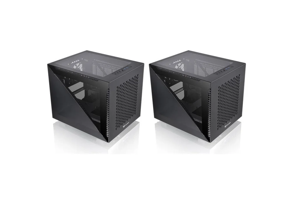 Thermaltake Divider 200 TG Air Siyah Tempered Glass USB 3.2 mATX Mini Tower Kasa