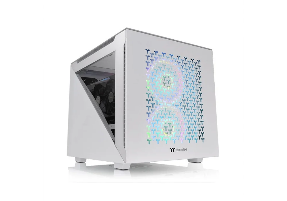 Thermaltake Divider 200 TG Air Beyaz Tempered Glass USB 3.2 mATX Mini Tower Kasa
