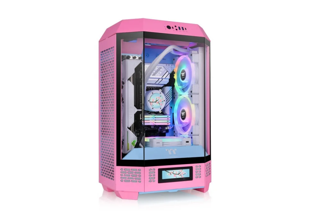 Thermaltake The Tower 300 Bubble Pink Tempered Glass USB 3.2 mATX Mini Tower Kasa