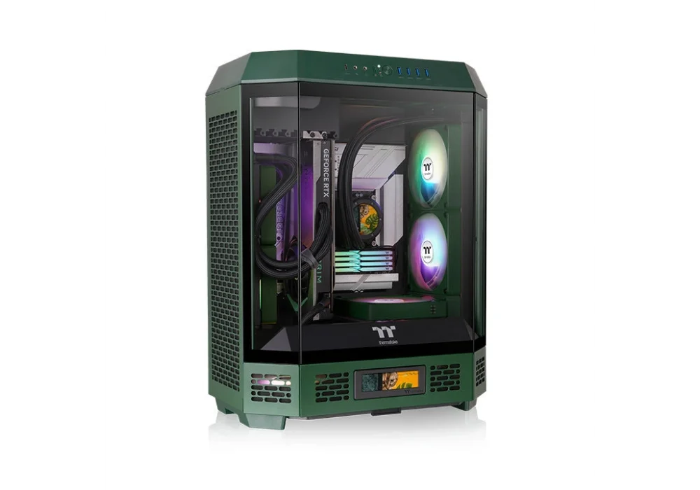 Thermaltake The Tower 600 Racing Green Tempered Glass USB 3.2 ATX Mid Tower Kasa