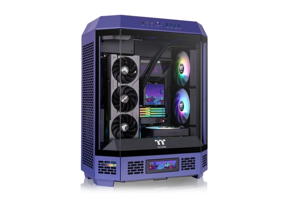 Thermaltake The Tower 600 Future Dusk Tempered Glass USB 3.2 ATX Mid Tower Kasa