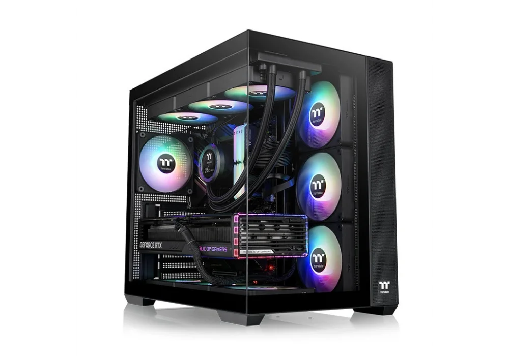 Thermaltake View 380 Black ARGB Tempered Glass USB 3.2 ATX Mid Tower Kasa