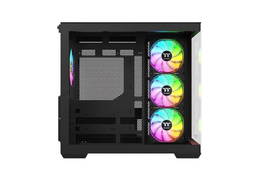 Thermaltake View 380 Wood Black ARGB Tempered Glass USB 3.2 ATX Mid Tower Kasa