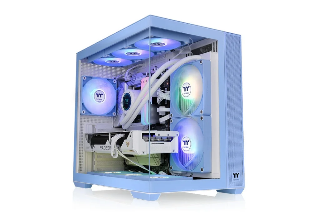 Thermaltake View 380 Hydrangea Blue ARGB Tempered Glass USB 3.2 ATX Mid Tower Kasa