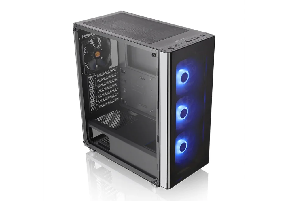 Thermaltake V200 Siyah 600W 80+ Tempered Glass RGB USB 3.0 ATX Mid Tower Kasa