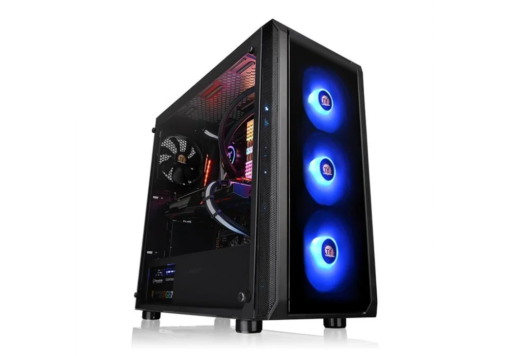 Thermaltake Versa J23 Siyah 650W 80+ Tempered Glass RGB USB 3.0 ATX Mid Tower Kasa