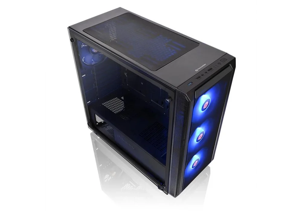Thermaltake Versa J23 Siyah 650W 80+ Tempered Glass RGB USB 3.0 ATX Mid Tower Kasa
