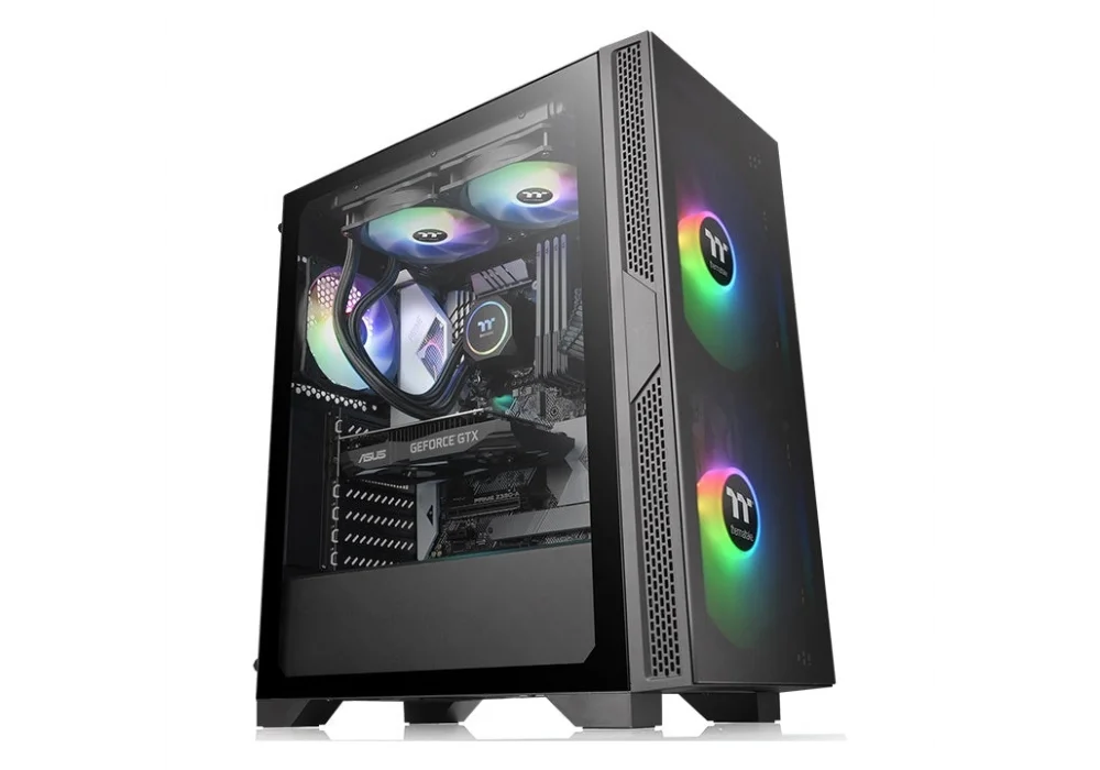 Thermaltake Versa T25 650W 80+ Tempered Glass ARGB USB 3.0 ATX Mid Tower Kasa