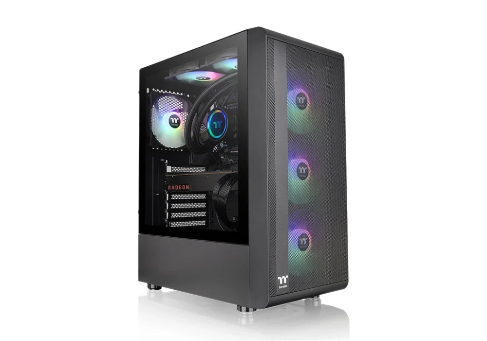 Thermaltake S200 TG 550W 80+ ARGB Tempered Glass USB 3.0 ATX Mid Tower Kasa