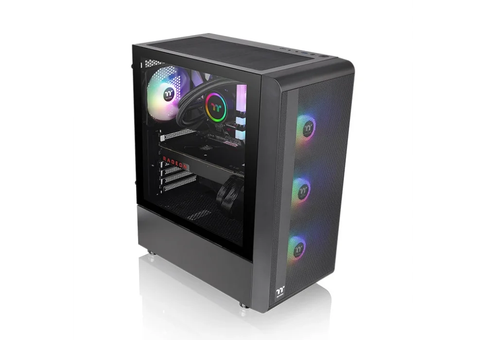 Thermaltake S200 TG 550W 80+ ARGB Tempered Glass USB 3.0 ATX Mid Tower Kasa