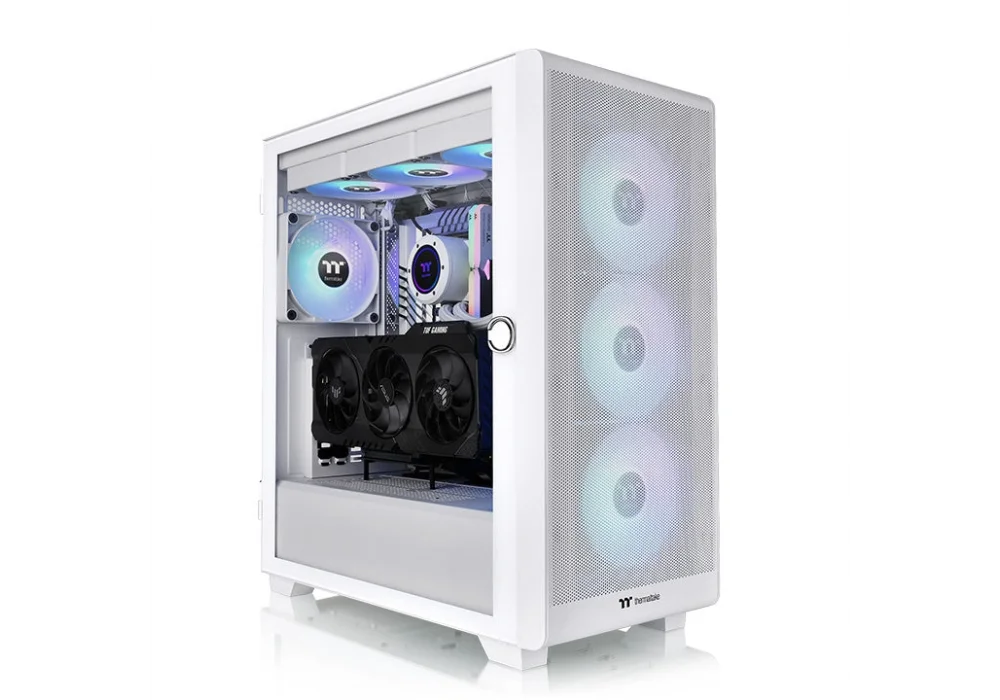 Thermaltake S250 Beyaz 750W 80+ Bronze Tempered Glass ARGB USB 3.0 ATX Mid Tower Kasa