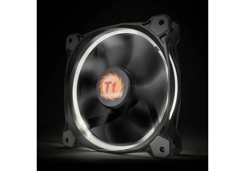 Thermaltake Riing Siyah (Beyaz Halka) Ring Led 120 mm Fan