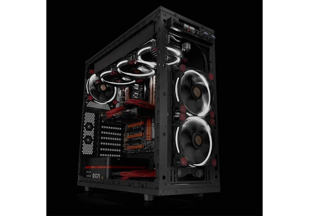 Thermaltake Riing Siyah (Beyaz Halka) Ring Led 120 mm Fan