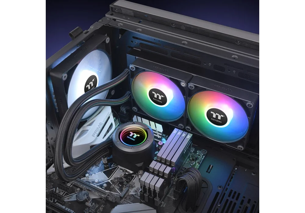 Thermaltake TH240 V2 ARGB Black 240 mm Intel(1700p/1851p)-AMD Uyumlu Sıvı Soğutucu