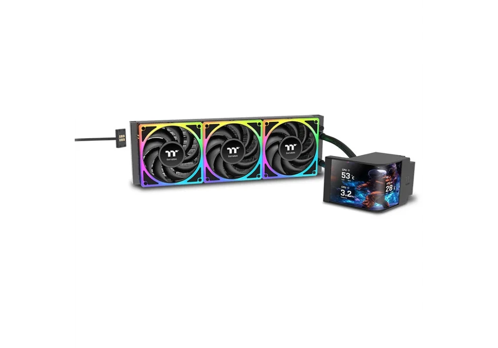 Thermaltake MAGCurve Siyah ARGB 360 Ultra AMOLED 360 mm Intel(1700p/1851p)-AMD Uyumlu Sıvı Soğutucu