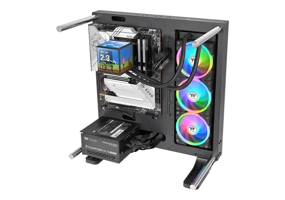 Thermaltake MINECUBE 360 Siyah ARGB Ultra LCD 360 mm Intel(1700p/1851p)-AMD Uyumlu Sıvı Soğutucu