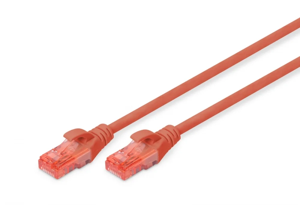 Digitus DK-1617-010/R U/UTP 1m Kırmızı Cat 6 Kablo