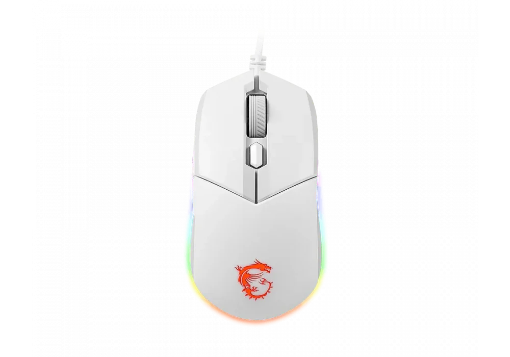 MSI GG Clutch GM11 White RGB Optik Gaming Mouse