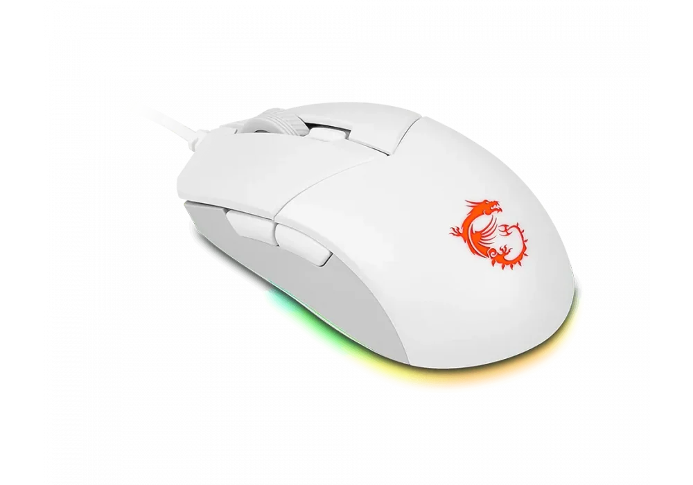 MSI GG Clutch GM11 White RGB Optik Gaming Mouse