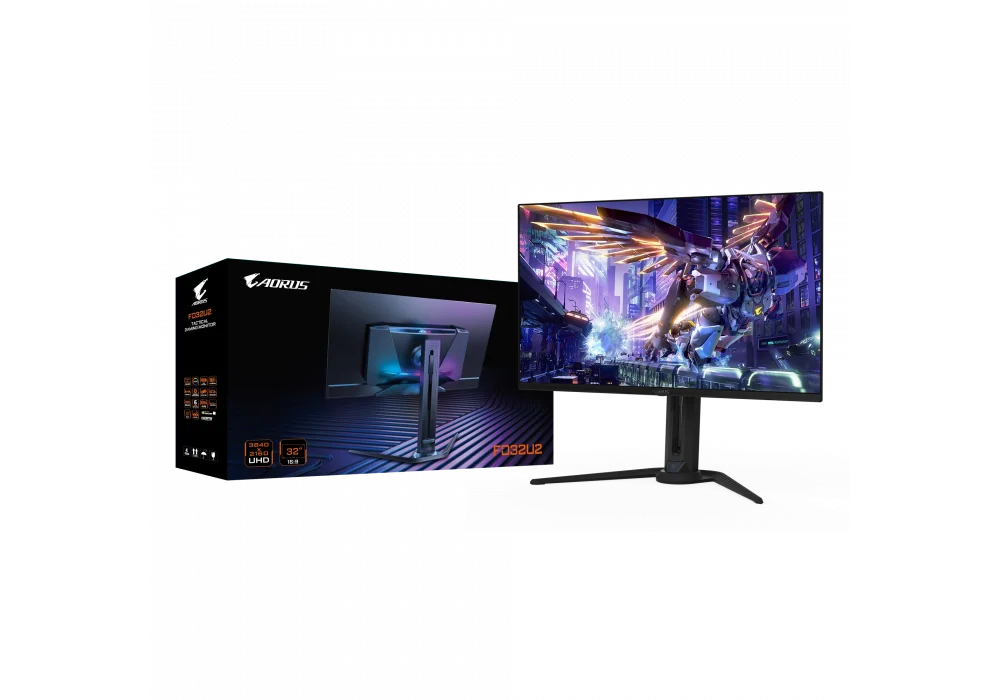 Gigabyte AORUS 31.5 FO32U2 0.03ms 240Hz HDMI,DisplayPort FreeSync OLED Pivot 4K Gaming Monitör