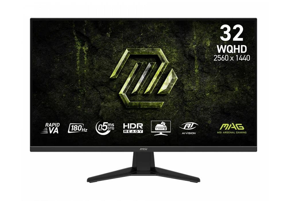 MSI 31.5 MAG 325QF E18V 0.5ms 180Hz HDMI,DisplayPort Adaptive-Sync Rapid VA 2K Gaming Monitör