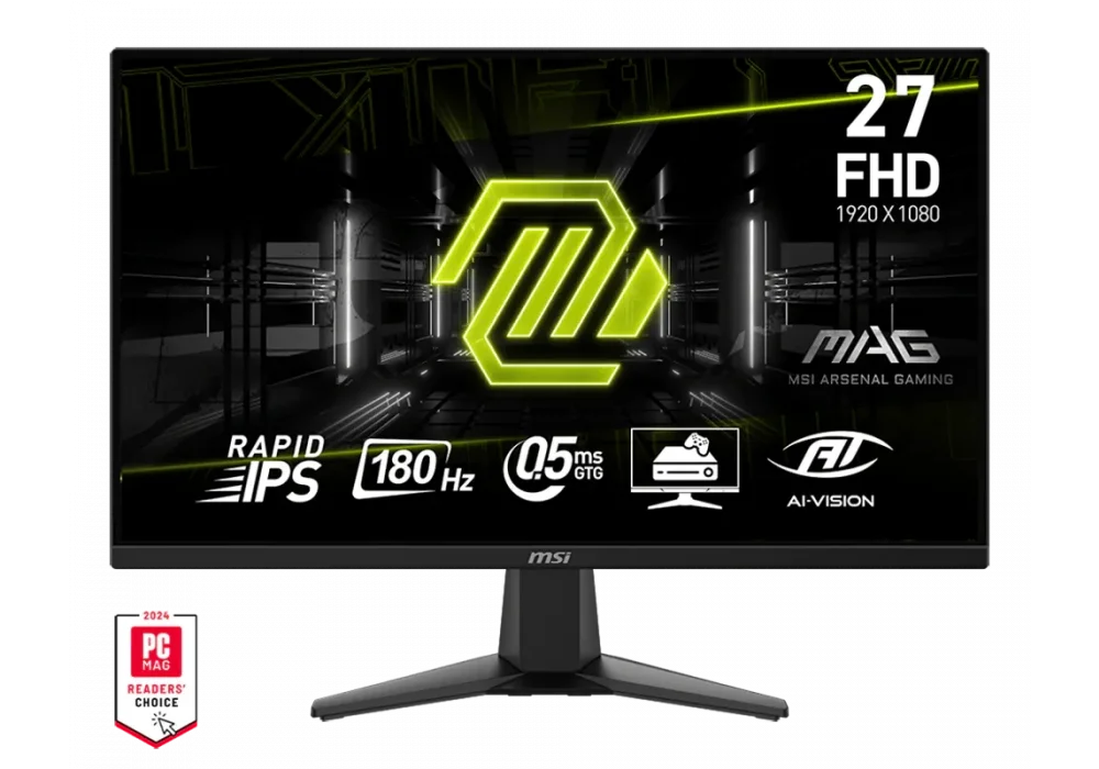 MSI 27 MAG 275F 0.5ms 180Hz HDMI,DisplayPort Adaptive-Sync Rapid IPS Full HD Gaming Monitör
