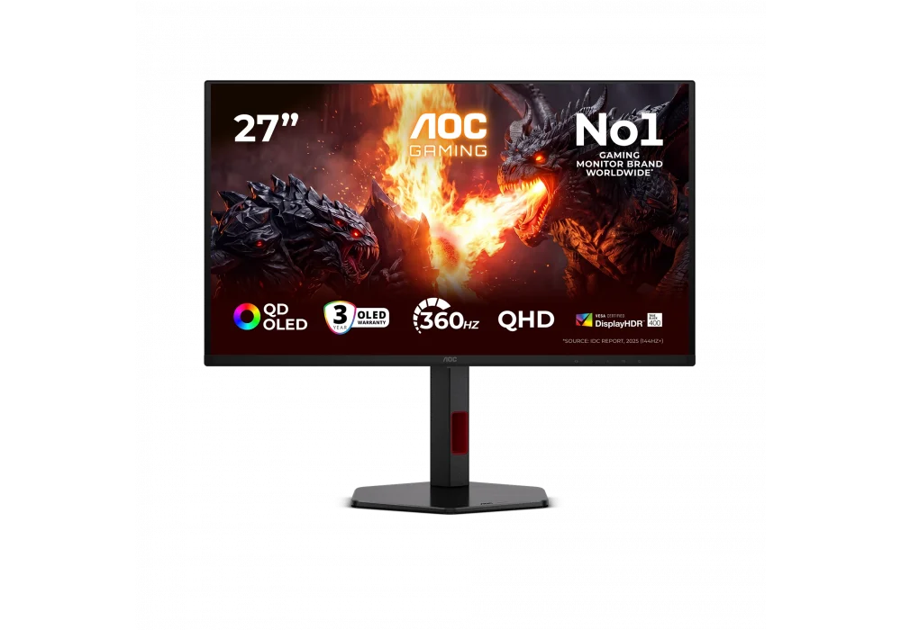 Aoc 27 Q27G4SDR 0.03ms 360Hz HDMI,DisplayPort G-Sync QD-OLED 2K Gaming Monitör
