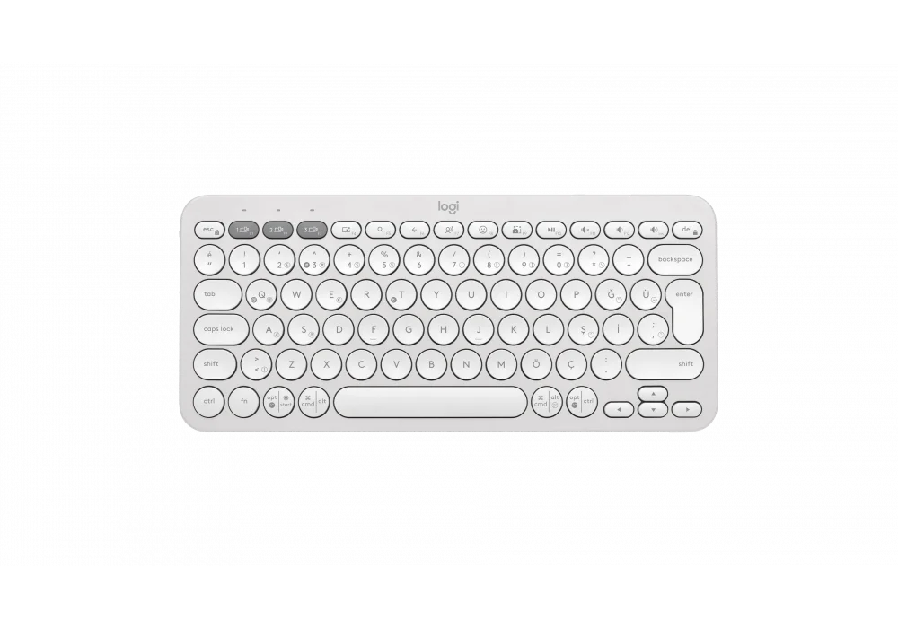 Logitech K380S Pebble Keys 2 Beyaz Sessiz Klavye