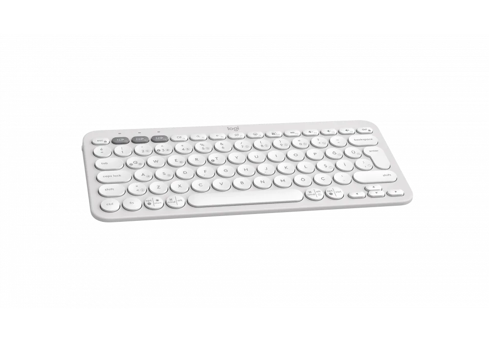 Logitech K380S Pebble Keys 2 Beyaz Sessiz Klavye