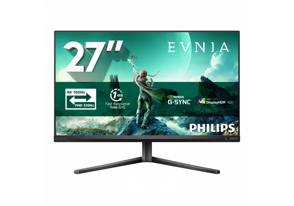 Philips Evnia 27 27M2N3800A 4K 0.5ms 160Hz / Full HD 0.5ms 320Hz HDMI,DisplayPort Dual Mode Fast IPS 4K Gaming Monitör