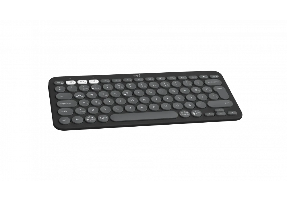 Logitech K380S Pebble Keys 2 Grafit Sessiz Klavye