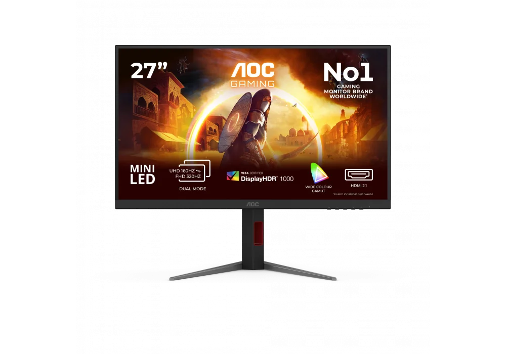 Aoc 27 U27G4XM 4K 1ms 160Hz / Full HD 1ms 320Hz HDMI,DisplayPort Dual Mode G-Sync Mini LED Fast IPS 4K Gaming Monitör