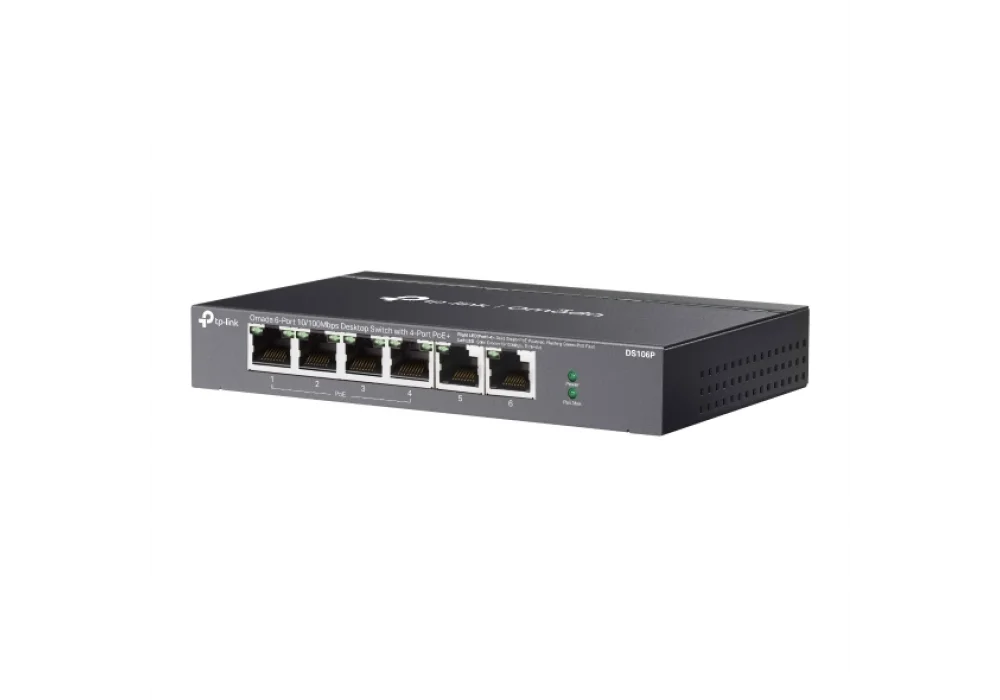 Tp-Link Omada DS106P 6 Port 4 Port PoE+ 10/100 Mbps Switch