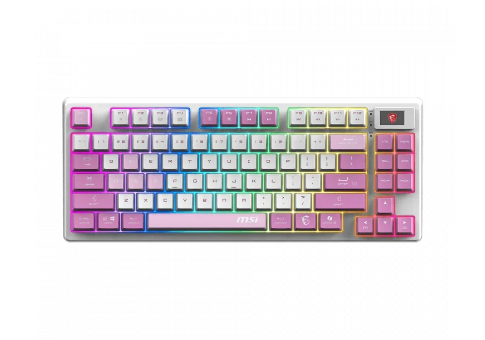 MSI Forge GK600 TKL Wireless Violet Kablosuz Gaming Klavye