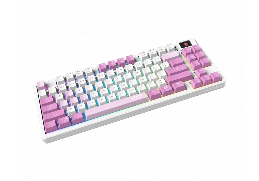 MSI Forge GK600 TKL Wireless Violet Kablosuz Gaming Klavye