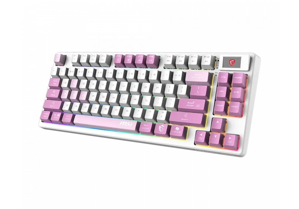 MSI Forge GK600 TKL Wireless Violet Kablosuz Gaming Klavye