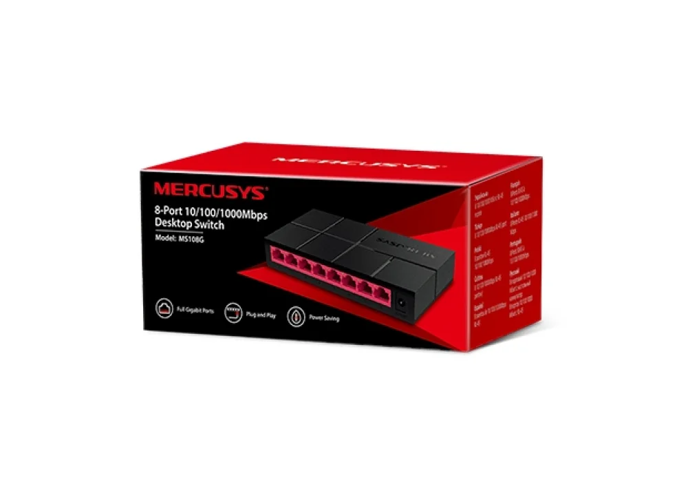 Mercusys MS108G 8 Port 10/100/1000 Mbps Switch