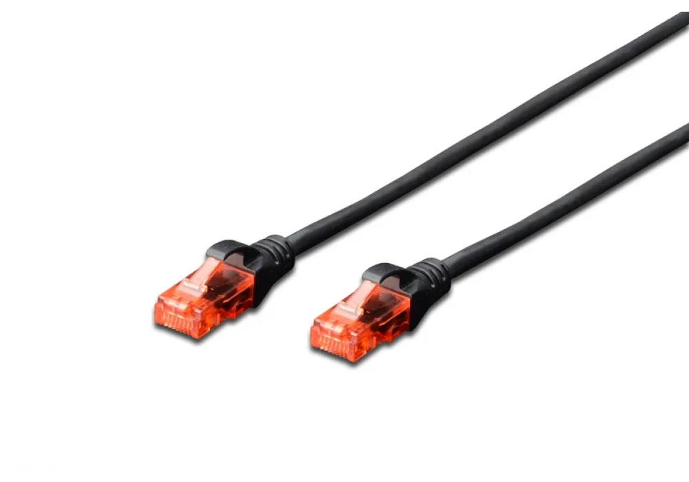 Digitus DK-1617-0025/BL U/UTP 0.25m Siyah Cat 6 Kablo