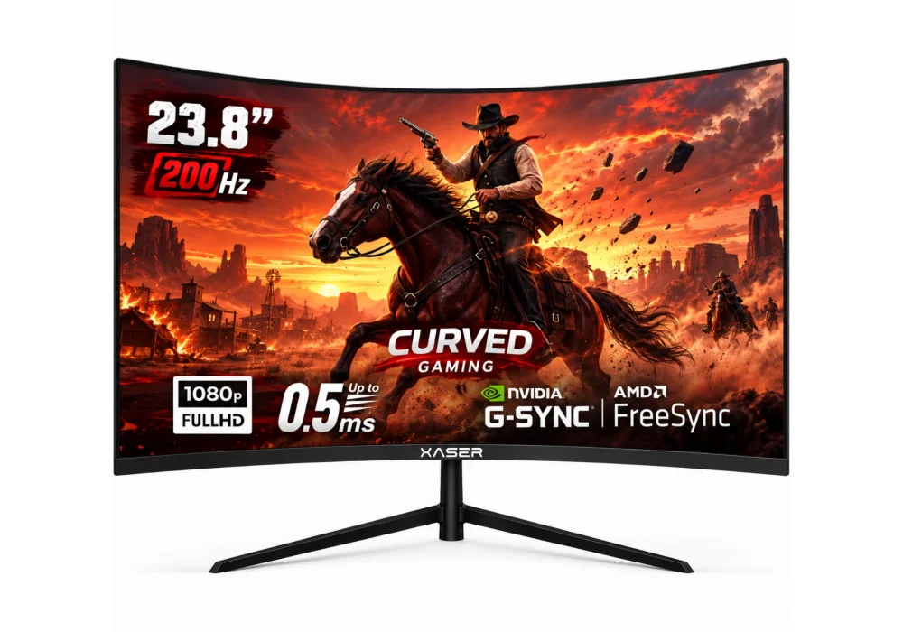 Xaser 23.8 XR-238CF 0.5ms 200Hz HDMI,DisplayPort FreeSyn,G-Sync VA Curved Gaming Monitör