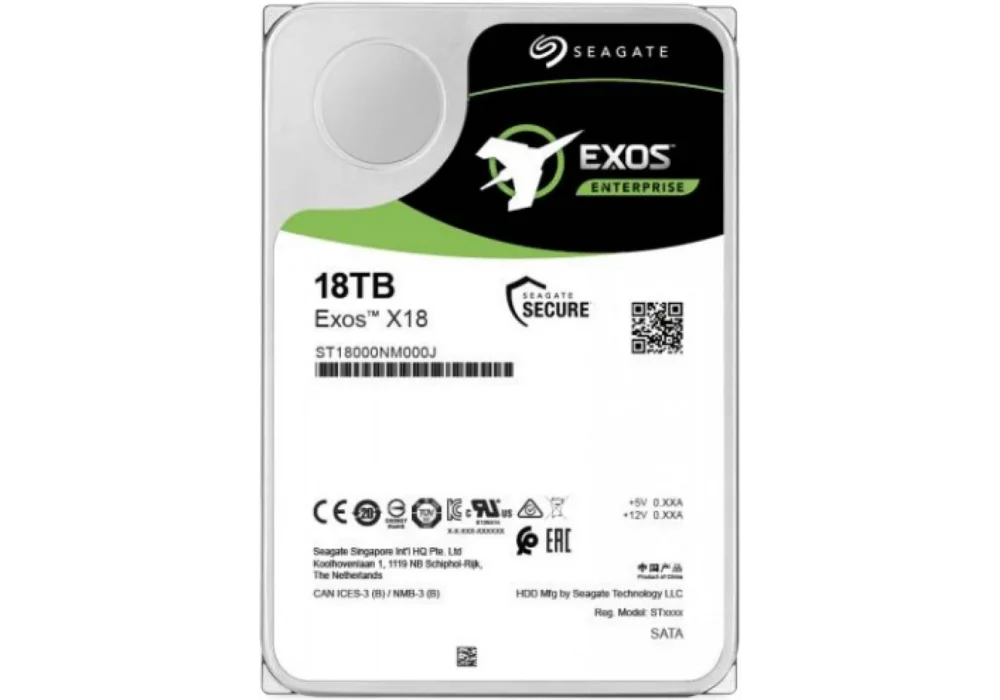 Seagate 18TB Exos X18 256MB 7200Rpm (ST18000NM000J) NAS Diski