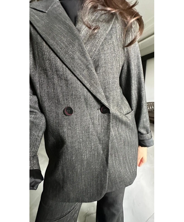 ANTRASİT RENK KIŞLIK ALT-ÜST TAKIM