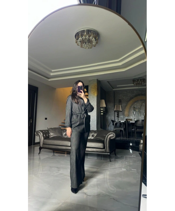 ANTRASİT RENK KIŞLIK ALT-ÜST TAKIM