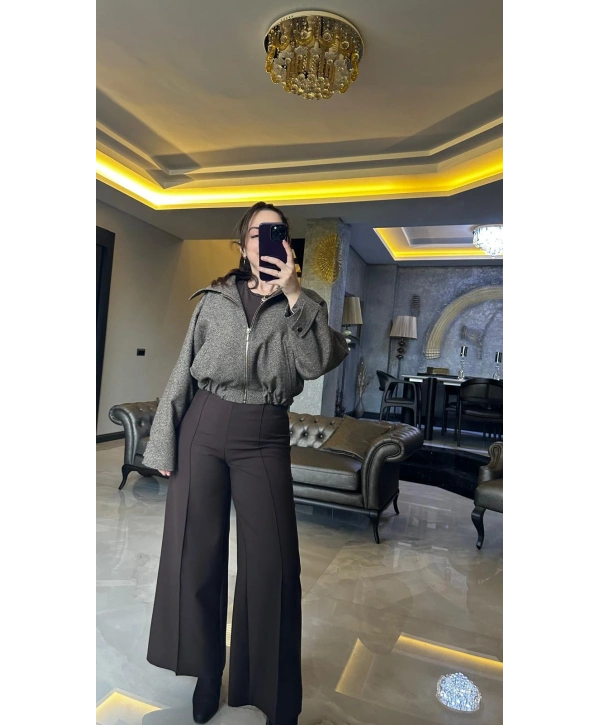 KAHVERENGİ BAMBER CEKET