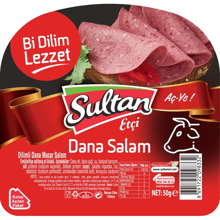 Aç-Ye Dilimli Dana Macar Salam 50 Gr