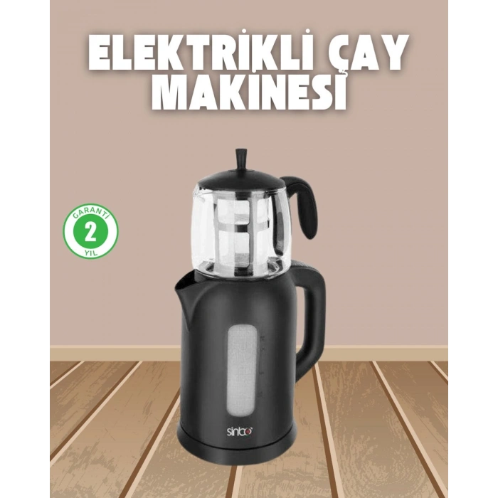 09 L Cam Demlik ve 17 L Su Haznesi ile Çay Keyfi