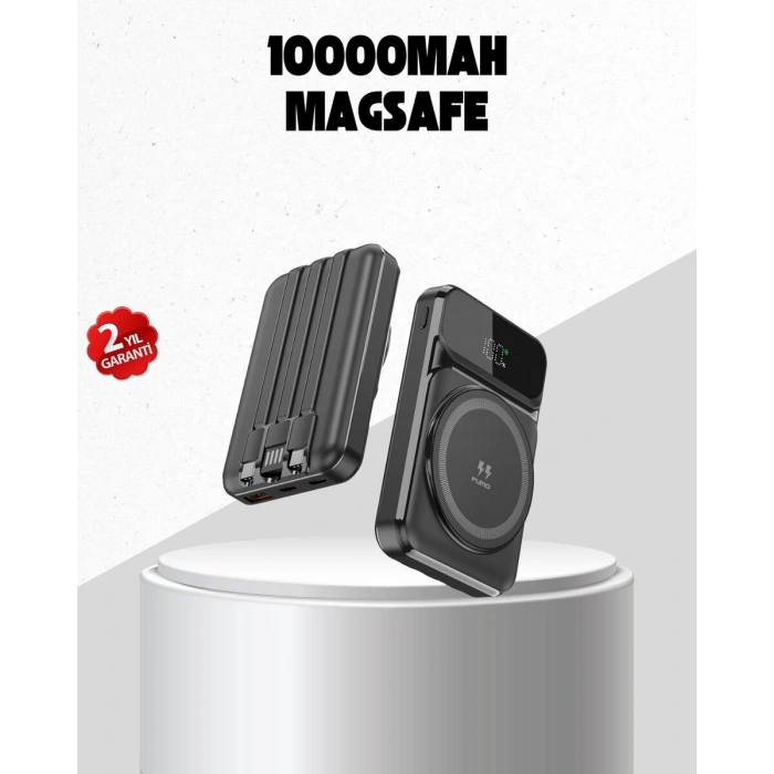 15W Kablosuz Şarj Özellikli 10000 mAh Powerbank –  Type-C Hızlı Şarj