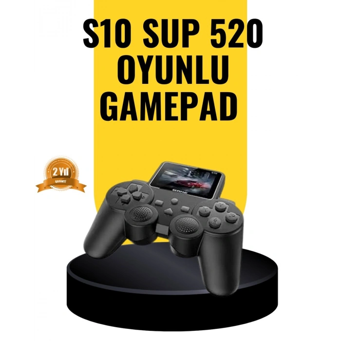 2025 A Kalite S10 Gamepad 520 Oyunlu TV Bağlantılı Retro Atari Konsolu